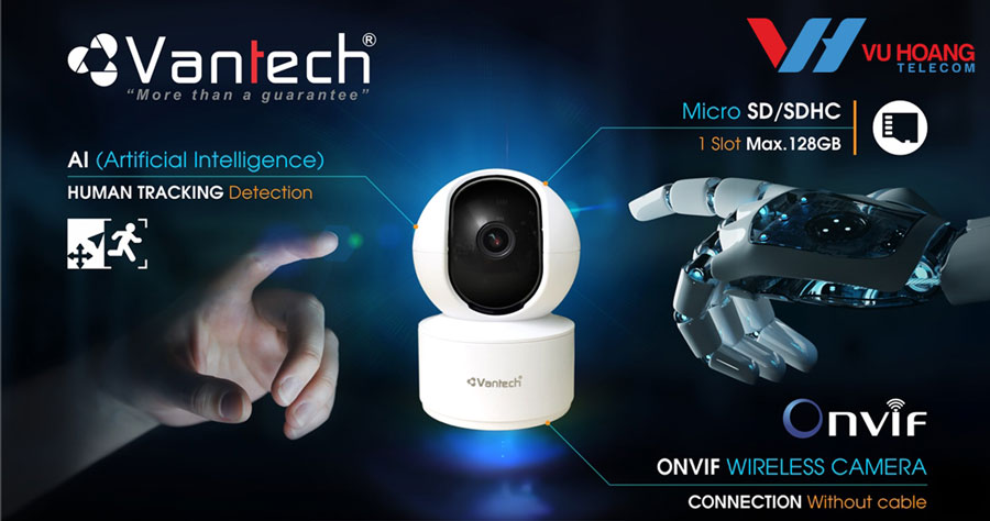 CAMERA WIFI VANTECH ĐỘ PHÂN GIẢI 8MP SIÊU NÉT